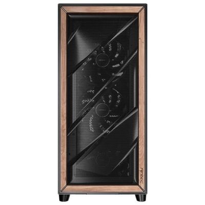 5. Antec FLUX PRO Full Tower Czarny, Drewno