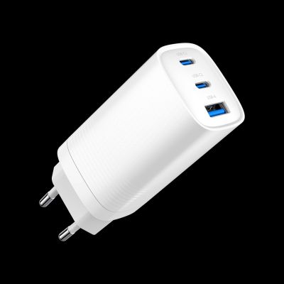 4. GEMBIRD SZYBKA ŁADOWARKA USB POWER DELIVERY USB TYPU C, 3X USB, 65 W, GAN BIAŁA