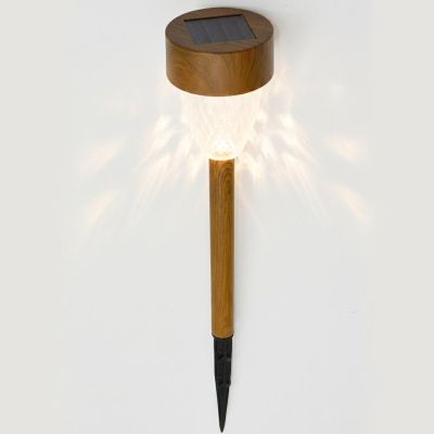 18. LAMPA SOLARNA IMITACJA DREWNA 7x37CM