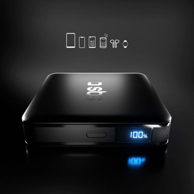 8. Powerbank SBS HD 10W 5000mAh USB-C z wyświetlaczem LCD - czarny