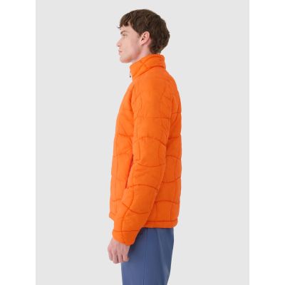 5. Kurtka puchowa trekkingowa z wypełnieniem Primaloft Silver męska 4F 4FWSS25TDJAM527-70S