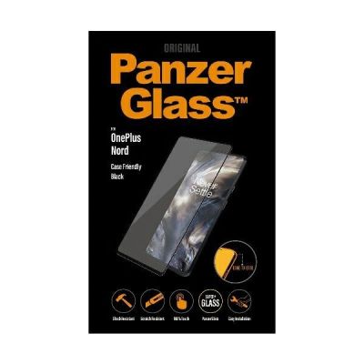 3. Szkło hartowane PanzerGlass E2E Super+ na OnePlus Nord - z czarną ramką