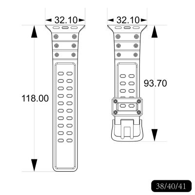 7. Pasek Strap Triple Protection do Apple Watch 38 / 40 / 41 mm opaska bransoleta - zielony