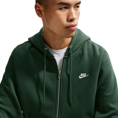 5. Bluza męska Nike Club BB FZ Hoodie zielona FN3861 323