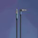 17. Ugreen kątowy kabel AUX 2 x mini jack 3,5 mm 1,5m niebieski (AV112)