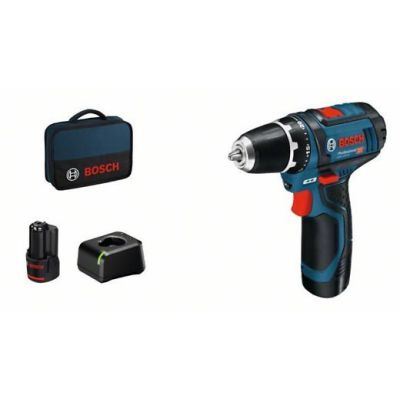 5. Bosch Akku-Bohrschrauber 12 V Li-Ion 1300 RPM Czarny, Niebieski, Czerwony