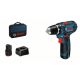 5. Bosch Akku-Bohrschrauber 12 V Li-Ion 1300 RPM Czarny, Niebieski, Czerwony