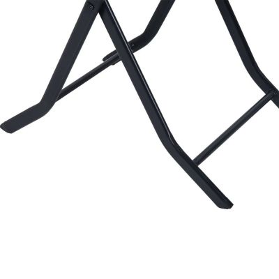 6. Mały zestaw mebli ogrodowych Black Forest | dwa krzesła + stolik czarny