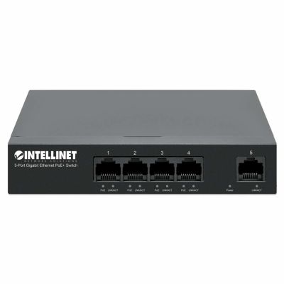 3. Intellinet 561792 przełącznik sieciowy Gigabit Ethernet (10/100/1000) Obsługa PoE Czarny