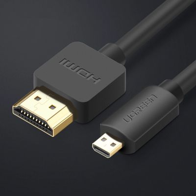 2. Ugreen kabel przewód Micro HDMI - HDMI 3m czarny (HD127)