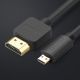 2. Ugreen kabel przewód Micro HDMI - HDMI 3m czarny (HD127)