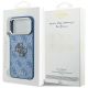 8. Etui Guess 4G & Big Resin Logo na iPhone 17 Pro / 18 Pro - jasnoniebieskie