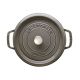 6. STAUB Garnek żeliwny okrągły 40500-246-0 3,8l grafitowy