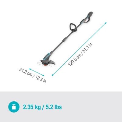 6. Gardena 14703-55 przecinarka do pędzli/trymer 18 W Bateria Szary