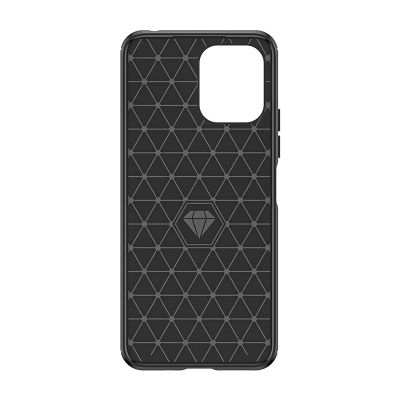 5. Elastyczne etui wzór karbon do Xiaomi Redmi 12 Carbon Case - czarne