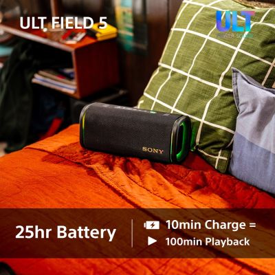 20. Sony Ult Field 5 Przenośny głośnik stereo Biały