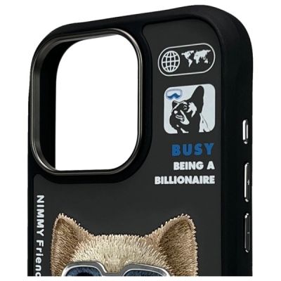 3. Etui Nimmy Cool&Cute 2.0 Dog na iPhone 16 Pro  - czarne