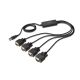 7. Adapter DIGITUS DA-70159 (USB M - 4x RS-232 M; 1,5m; kolor czarny)
