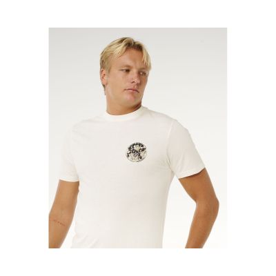 6. Koszulka męska RIP CURL Wettie Passage Icon Tee biała