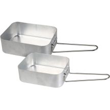 MENAŻKA MISKI TURYSTYCZNE DO ZAPIEKANIA CASSEROLE 2SZT. ALUMINIUM REDCLIFFS