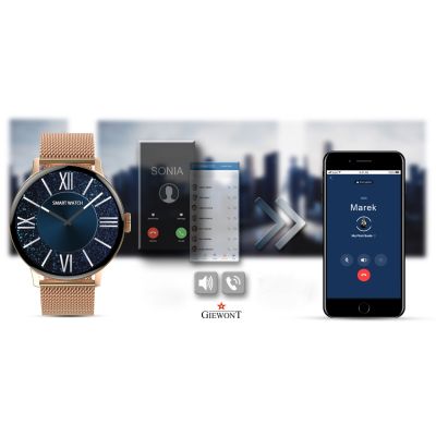 5. Smartwatch Damski GIEWONT Różowe Złoto GW330-1