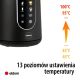3. ELDOM CZAJNIK BEZPRZEWODOWY Z REGULACJĄ TEM. C550 CZARNY 5 ZAPISANYCH PROGRAMÓW: 40, 70, 80, 90, 100°C (TWORZYWO + STAL SZLAC