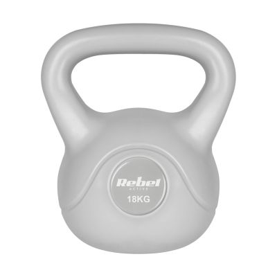 2. REBEL ACTIVE KETTLEBELL BITUMICZNY 18 KG RBA-2322G-18 SZARY