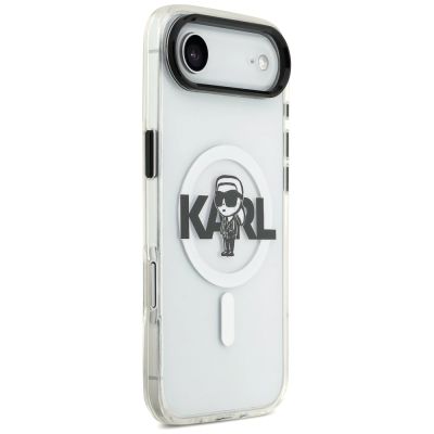 4. Etui Karl Lagerfeld IML Karl Sketch Logo MagSafe do iPhone 17 Air - przezroczyste