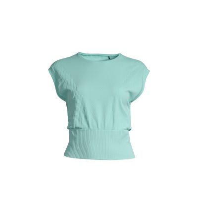Koszulka CASALL Seamless Graphical Rib Tee miętowy