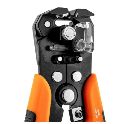 5. NEO TOOLS Automatyczny ściągacz izolacji 205 mm, czołowy + konektory 230 szt.
