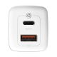 4. Baseus GaN2 Lite szybka ładowarka sieciowa 65W USB / USB Typ C Quick Charge 3.0 Power Delivery (azotek galu) biały (CCGAN2L-B02)