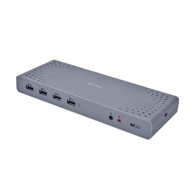 4. i-tec CADUAL4KDOCK stacja dokująca Przewodowa USB 3.2 Gen 1 (3.1 Gen 1) Type-C Czarny, Turkusowy