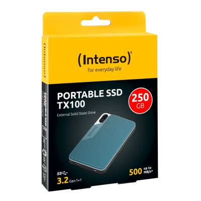3. Dysk zewnętrzny SSD Intenso TX100 250GB Niebieski