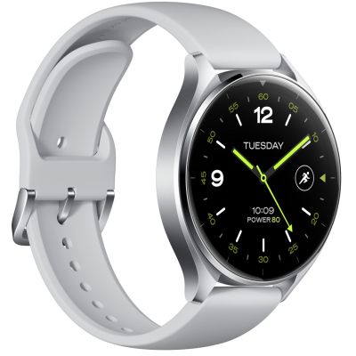 6. Xiaomi Watch 2 3,63 cm (1.43") AMOLED 46 mm Cyfrowy 466 x 466 px Ekran dotykowy Srebrny Wi-Fi GPS