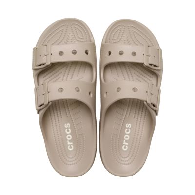 4. Klapki damskie Crocs Saturday Sandal beżowe 213586 214