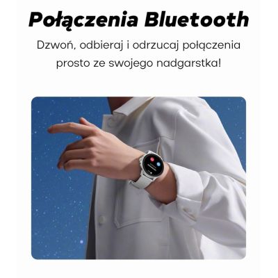 16. Smartwatch Damski GRAVITY GT12-2 Granatowy Pasek Silikonowy + Czarna Bransoleta