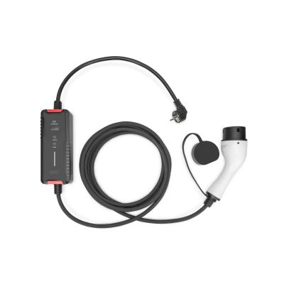 Ładowarka EV z regulacją mocy ładowania 1,8-3,7 kW, z torbą, 5 m, 230 V, Typ F 7/4 do Typ 2