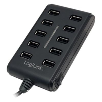2. HUB USB Logilink UA0125 10-portowy USB2.0 z zasilaczem 3,5A