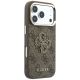 4. Etui Guess 4G & Big Resin Logo na iPhone 17 Pro / 18 Pro - brązowe