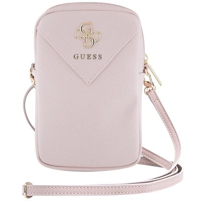 2. Torebka Guess Zip Triangle 4G - różowa