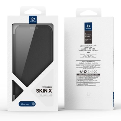 3. Etui Dux Ducis Skin X Pro na iPhone 16 Pro Max z MagSafe i klapką - czarne