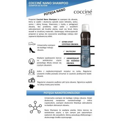 8. Pianka czyszcząca do skór i tekstyliów Coccine DA0277