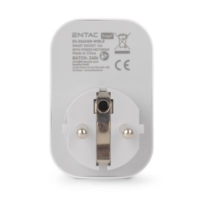 Entac ES-SSAUSB-WIBLE adapter wtyczek zasilających Biały