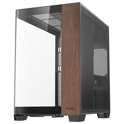 9. Antec C8 Curve Wood Full Tower Czarny, Przezroczysty, Drewno