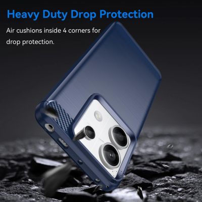 3. Etui Carbon Case do Xiaomi Redmi Note 13 Pro - niebieskie