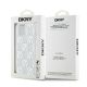 8. Etui DKNY Liquid Glitter Multilogo na iPhone 15 / 14 / 13 - białe