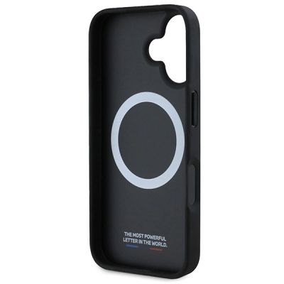 7. Etui BMW M Perforated And Stitched Line MagSafe na iPhone 16 - czarne
