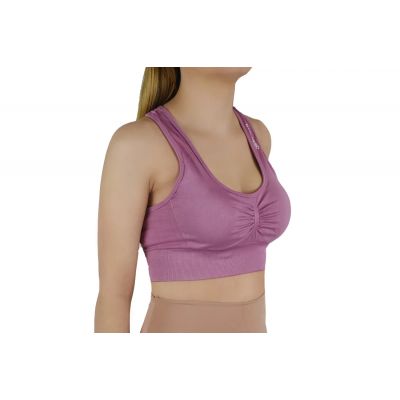 4. Biustonosz GymHero Miami Cute Bra W BASIC-MAUVE