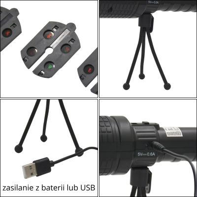 13. PROJEKTOR RZUTNIK LED WYMIENNE KLISZE ŚWIĘTA HALLOWEEN