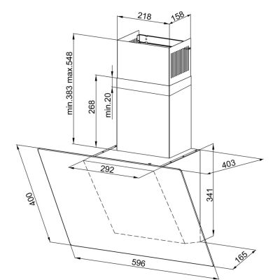 4. Okap przyścienny MAAN Rodo Mini 60 czarny